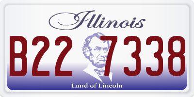 IL license plate B227338