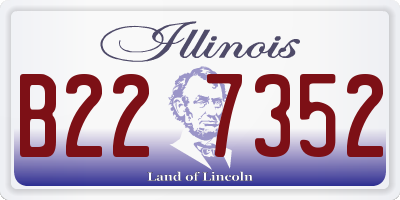 IL license plate B227352