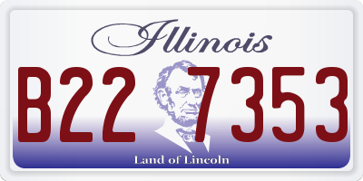 IL license plate B227353