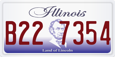 IL license plate B227354