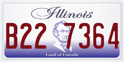IL license plate B227364