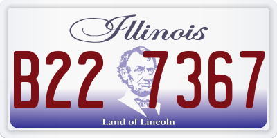 IL license plate B227367