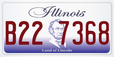 IL license plate B227368