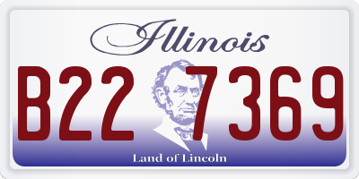 IL license plate B227369