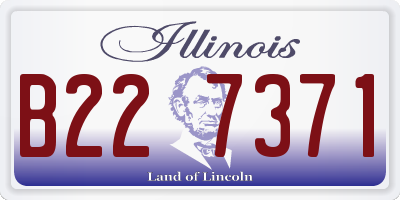 IL license plate B227371