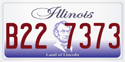 IL license plate B227373