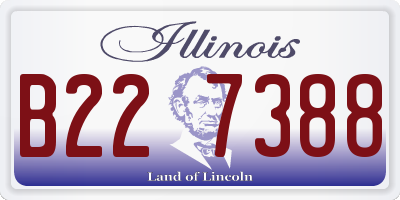 IL license plate B227388