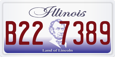 IL license plate B227389