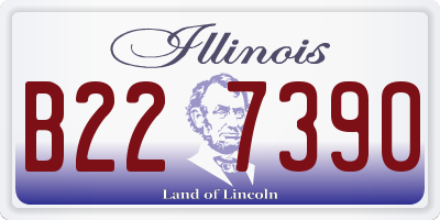IL license plate B227390
