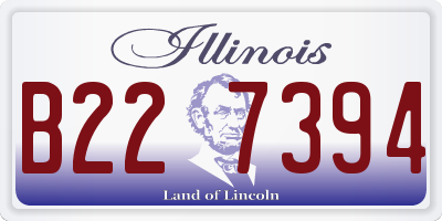 IL license plate B227394