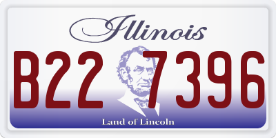 IL license plate B227396