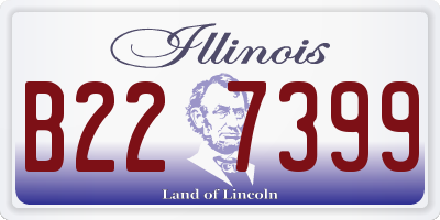IL license plate B227399