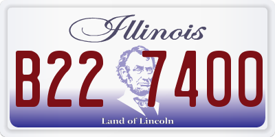 IL license plate B227400