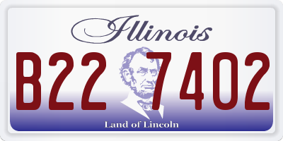 IL license plate B227402