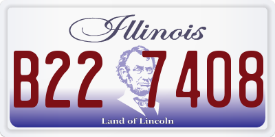 IL license plate B227408