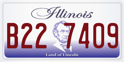 IL license plate B227409