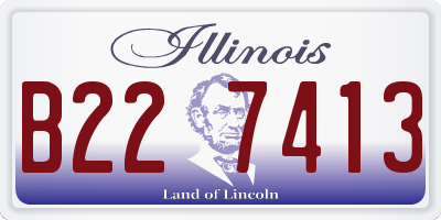 IL license plate B227413