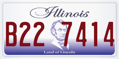 IL license plate B227414