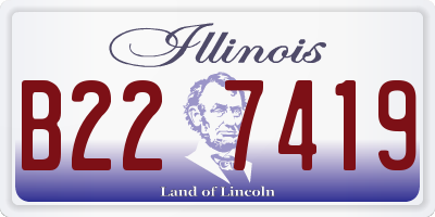 IL license plate B227419