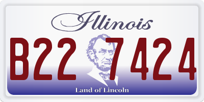 IL license plate B227424