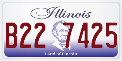 IL license plate B227425