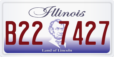 IL license plate B227427