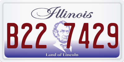 IL license plate B227429