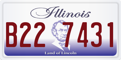 IL license plate B227431