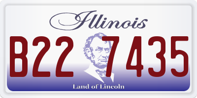IL license plate B227435