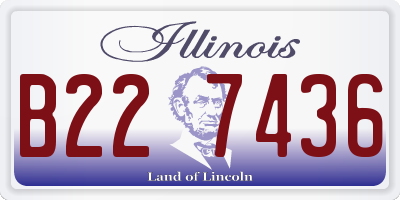 IL license plate B227436