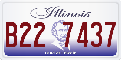 IL license plate B227437