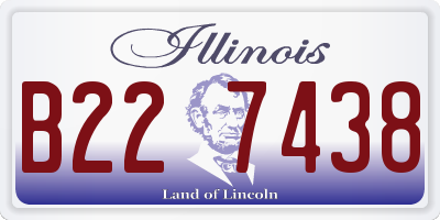 IL license plate B227438