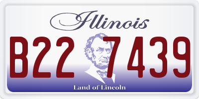 IL license plate B227439