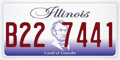 IL license plate B227441