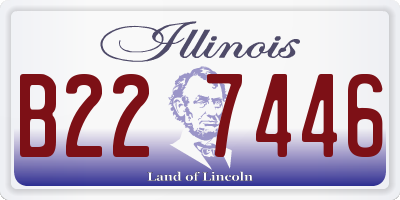 IL license plate B227446