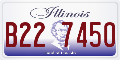 IL license plate B227450