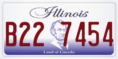 IL license plate B227454