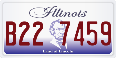 IL license plate B227459