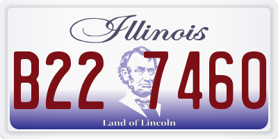 IL license plate B227460