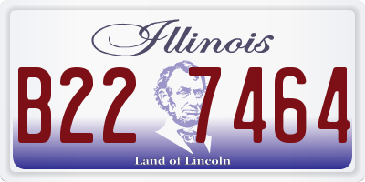 IL license plate B227464