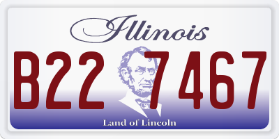 IL license plate B227467