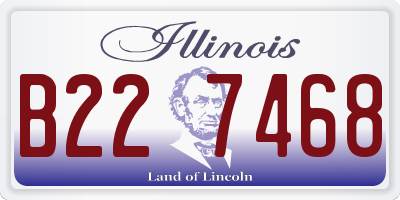IL license plate B227468