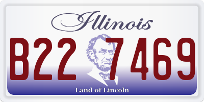IL license plate B227469