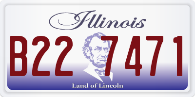 IL license plate B227471