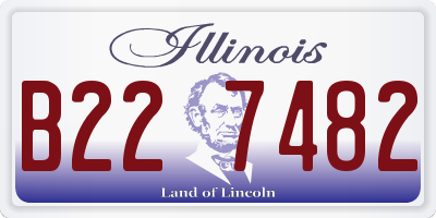 IL license plate B227482
