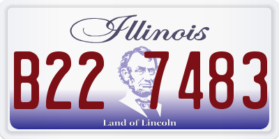 IL license plate B227483