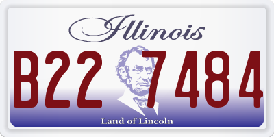 IL license plate B227484