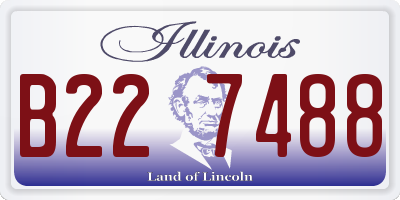 IL license plate B227488