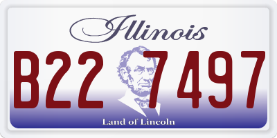 IL license plate B227497