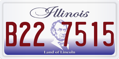 IL license plate B227515